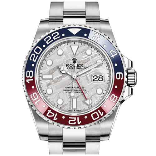 Rolex GMT-MASTER II Oyster, 40 mm, White Gold