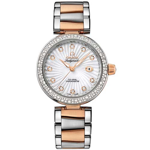 Omega De Ville Ladymatic Two Tone Diamond Women Watch