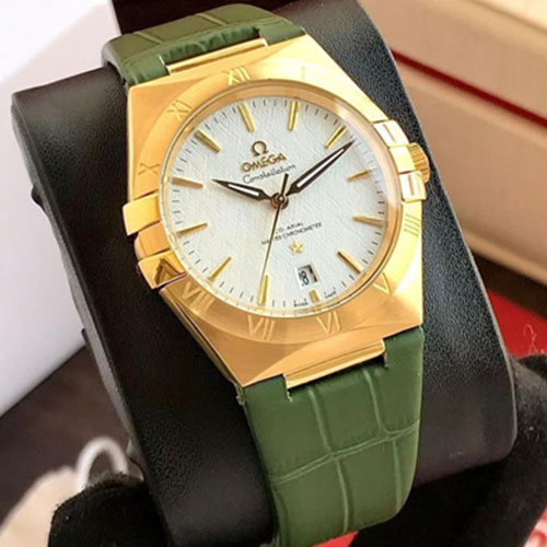 Omega constellation co axial master chronometer 41 mm Green