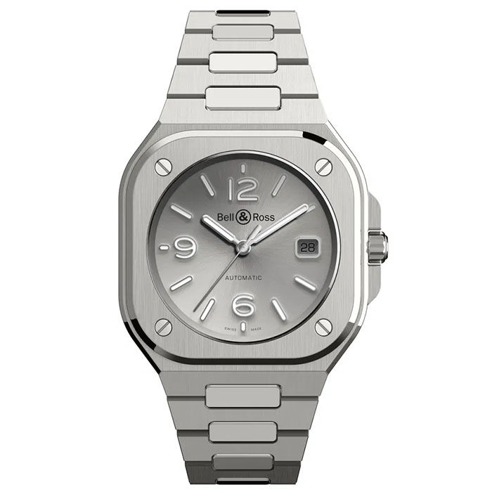 Bell & Ross BR 05 Grey Steel Automatic Winding Men Watch