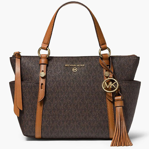 MICHAEL KORS Sullivan Medium Logo Top Zip Tote Bag