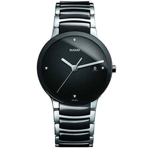 RADO CENTRIX BLACK CERAMIC MEN WATCH