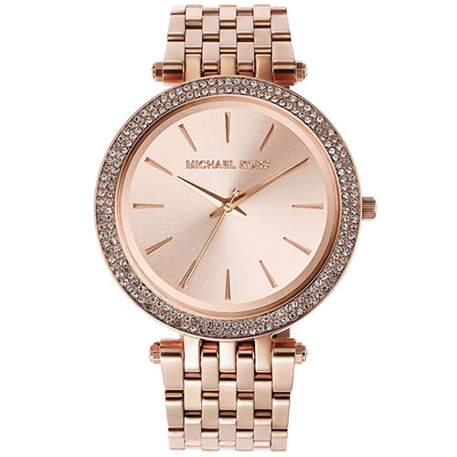 Michael Kors Women Darci Rose Gold Round Analog Watch MK3192