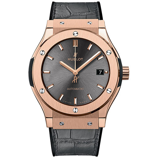 Hublot Classic Fusion King Gold Automatic Black Dial Men Watch