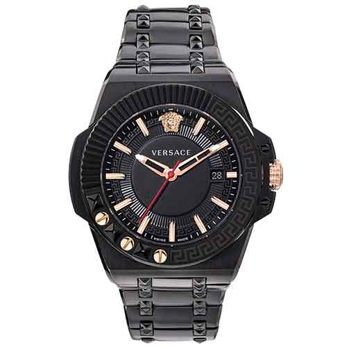 Versace Black Chain Reaction Classic Watch