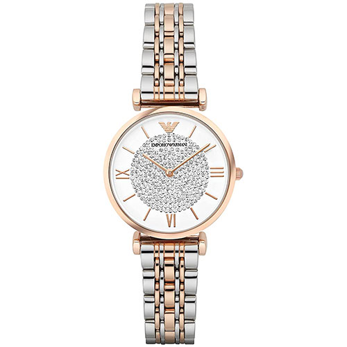 Emporio Armani Women Stainless Steel Two-Hand Dress Watch