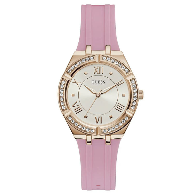 Guess White Round Dial Quartz Analog Women Watch