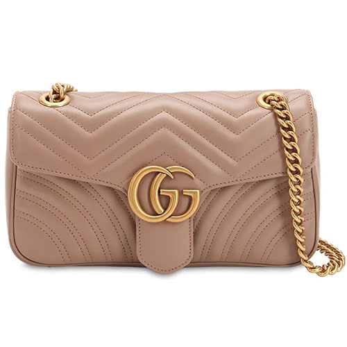 GUCCI SMALL GG MARMONT 2.0 LEATHER BAG