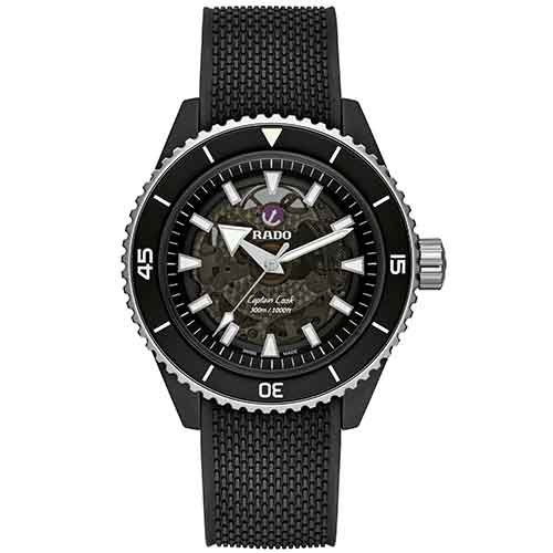 Rado  Men Black Captain Cook High Tech Ceramic Watch- R32127156