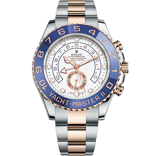 Rolex Yacht-Master II White Two-Tone Rose Gold Men Watch