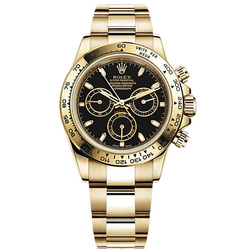 ROLEX COSMOGRAPH DAYTONA OYSTER GOLD BLACK DIAL